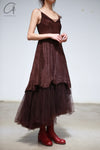 Marc Le Bihan Slip Dress France MLB-2104-AUBERGINE 2105 2104